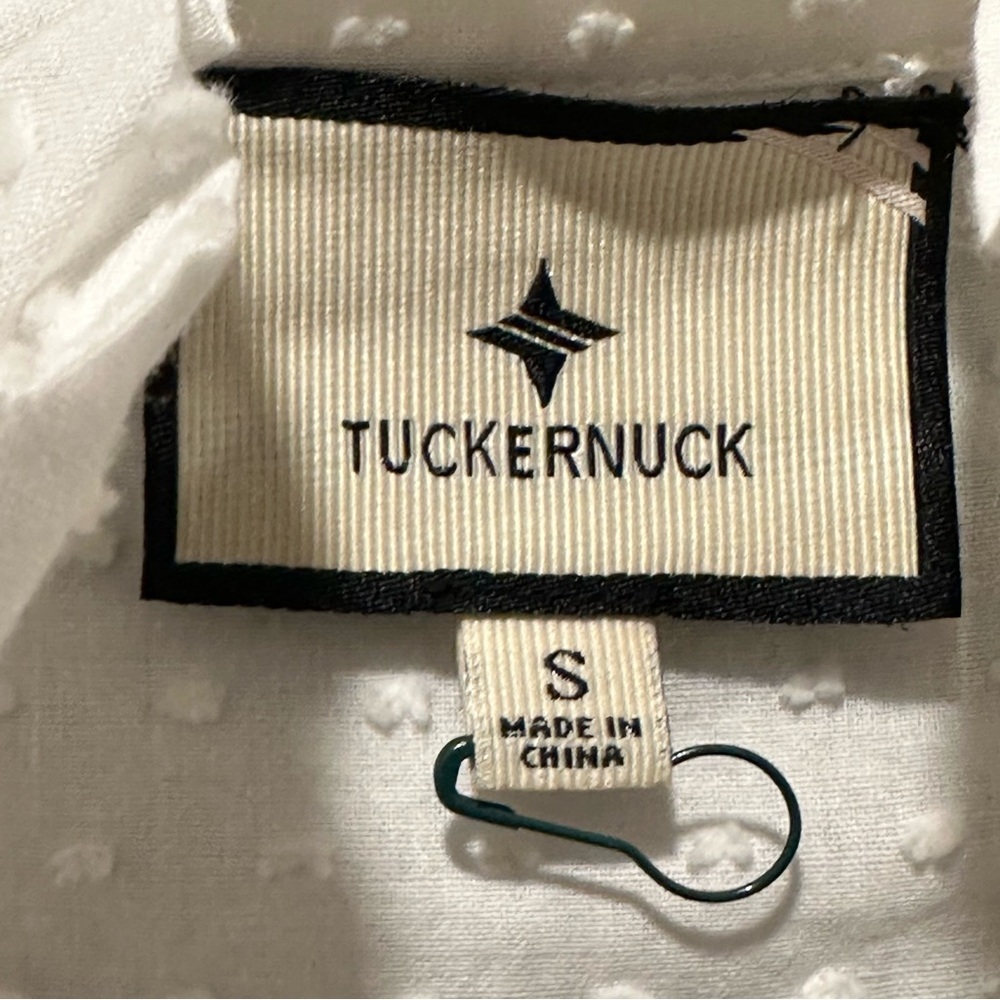 Tuckernuck Stone White Linen Palmerston Dress Sz: Small - Picture 8 of 11